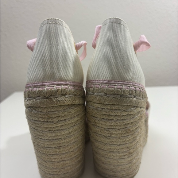 Gucci interlocking G espadrilles With Ribbon Tie platform Wedge - Picture 5 of 10